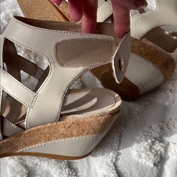 Dansko Off White Wedge Sandals - Picture 7 of 7